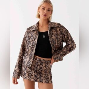 Peppermayo Exclusive - Bethany Oversized Jacket - Snake